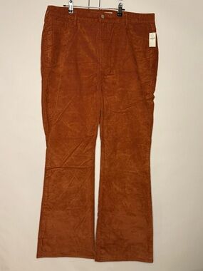 Old Navy, High Rise Burnt Orange Flared Pants, Size 18